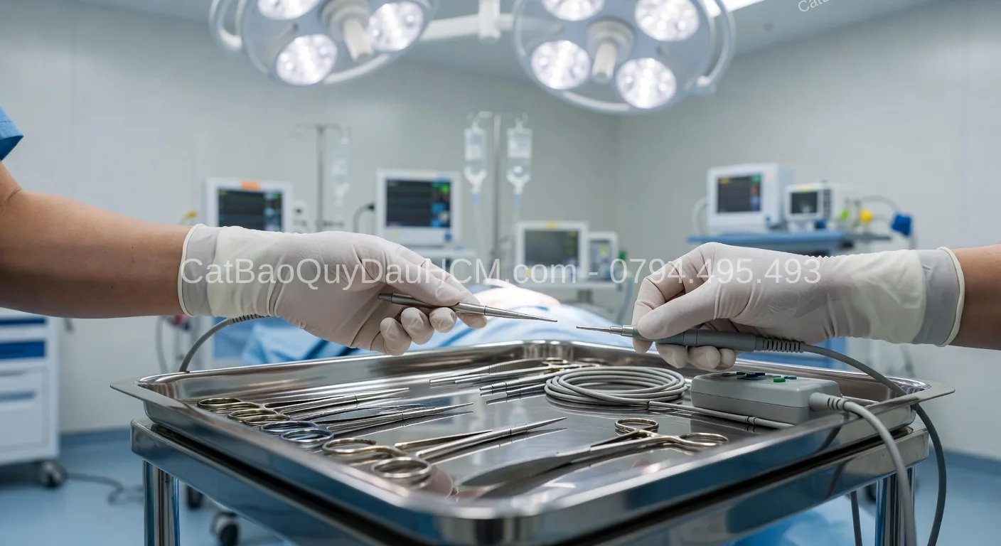 dao điện cắt bao quy đầu