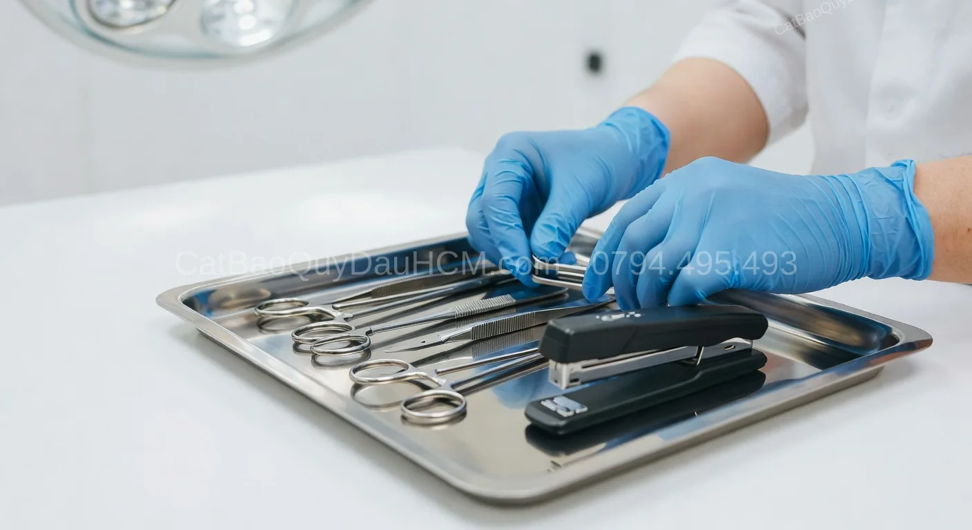 máy Stapler cắt bao quy đầu